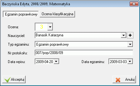 Egzamin poprawkowy_arkusz ocen